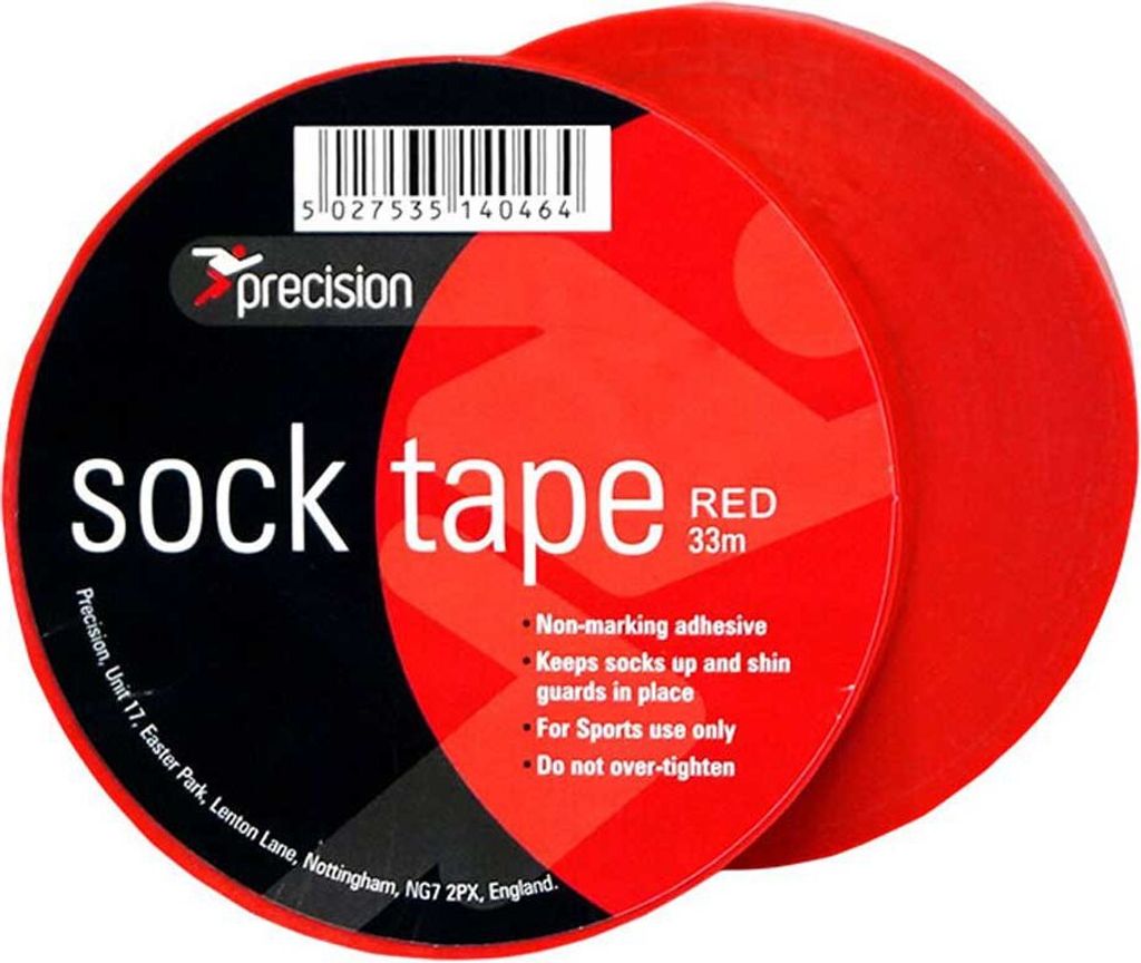 Precision Socken Tape Sport 19mm Rot 10 Rollen - Starke Klebeband