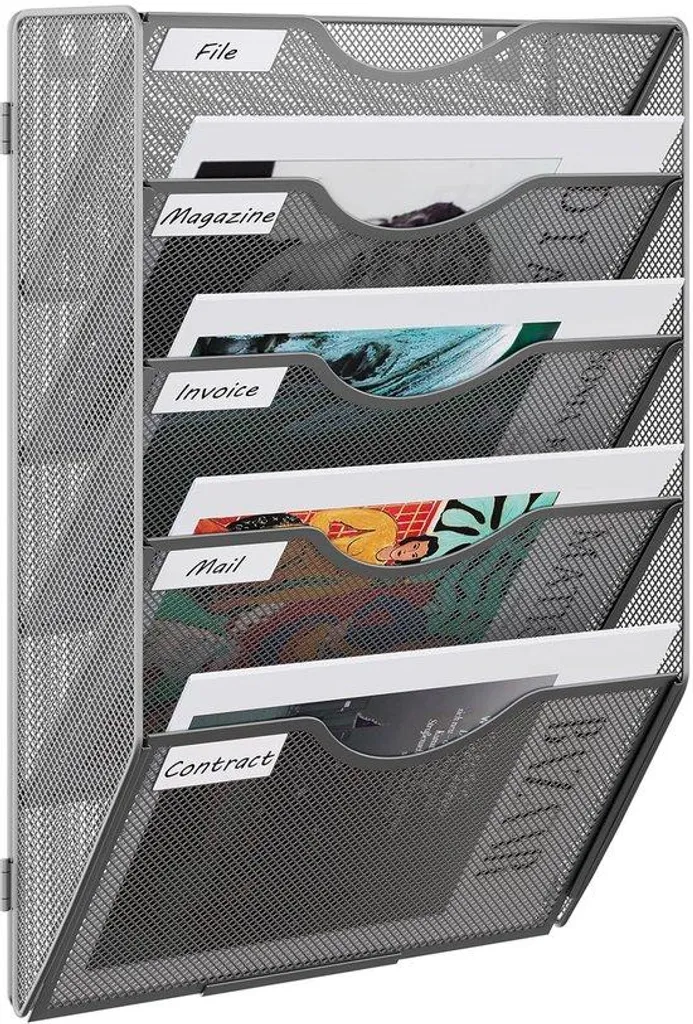 Distributeur de brochures A4 mural pour accueil et tri de documents