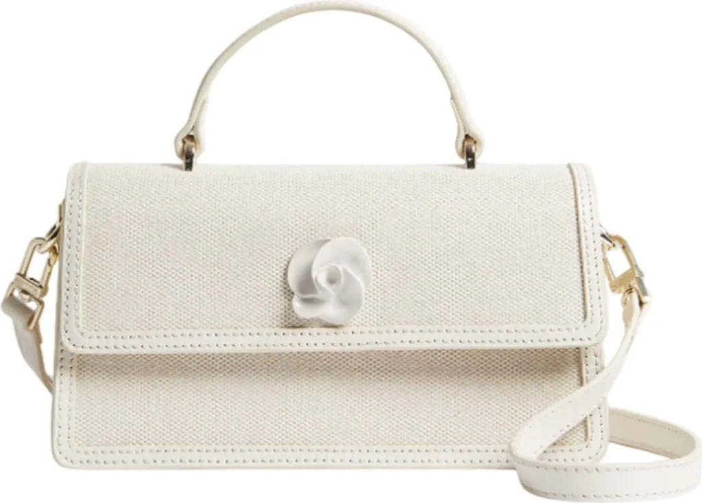 Sac Bandoulière Femme Audris Canvas pour Sorties et Soirées Chic Ecru