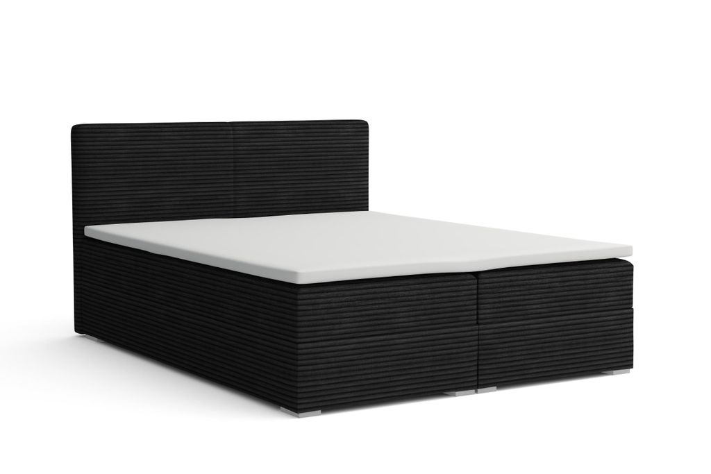BOXBETT LON III 140/200 in Cord Schwarz H3