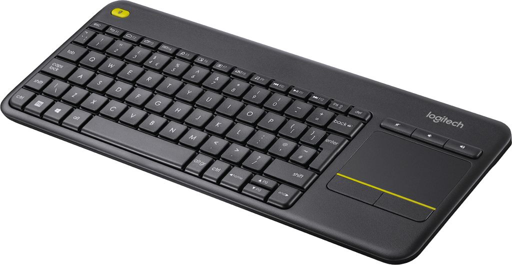 Logitech K400 Plus, Mini, Kabellos, RF Wireless, QWERTY, Immagine del prodotto 