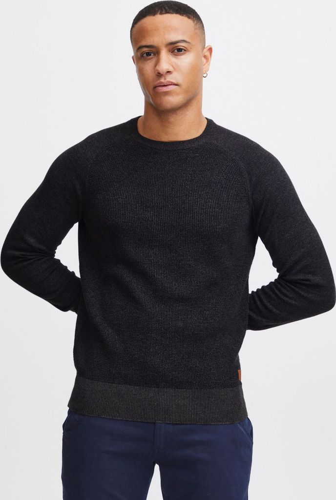 Blend BHGandolf Herren Strickpullover Feinstrick Pullover mit Rundhalsausschnitt 100% Baumwolle Regular fit