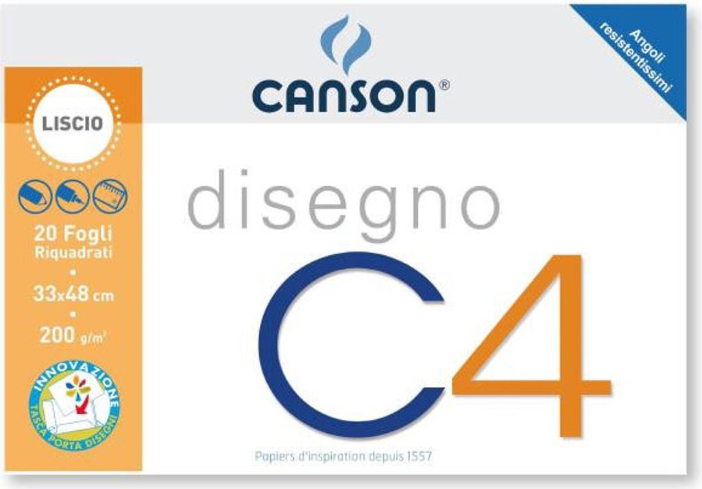 Canson C4 Kunstdruckpapierblock 20 Blätter