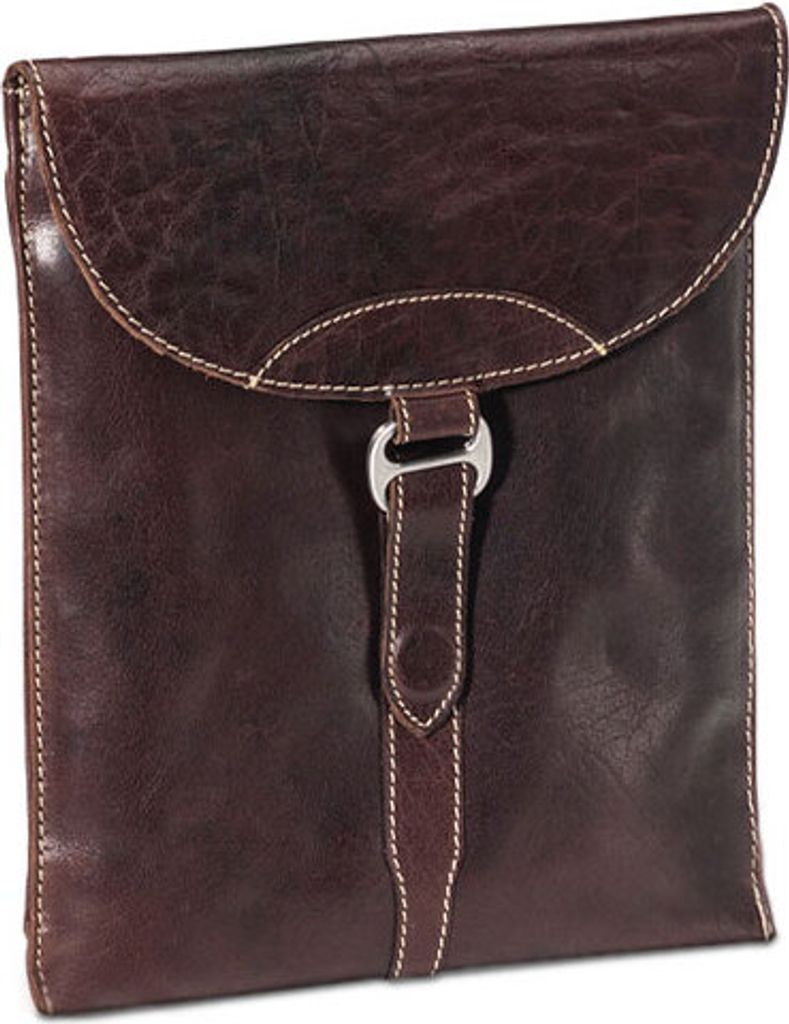 Alpenleder Tablet Sleeve Hülle Jobbs Brandy Echt Leder Büffel-Leder Tasche für iPad