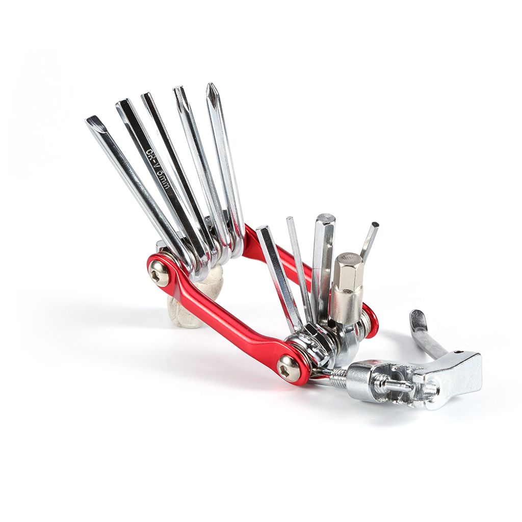 11-in-1 Transformers Fahrradreparaturwerkzeug Fahrradtasche Multifunktions-Klappwerkzeug