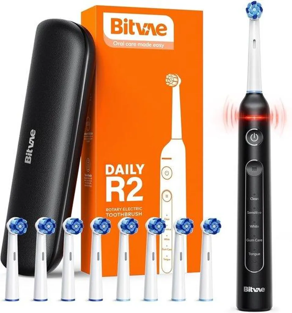 Brosse à dents électrique pour gencives sensibles et dents blanches