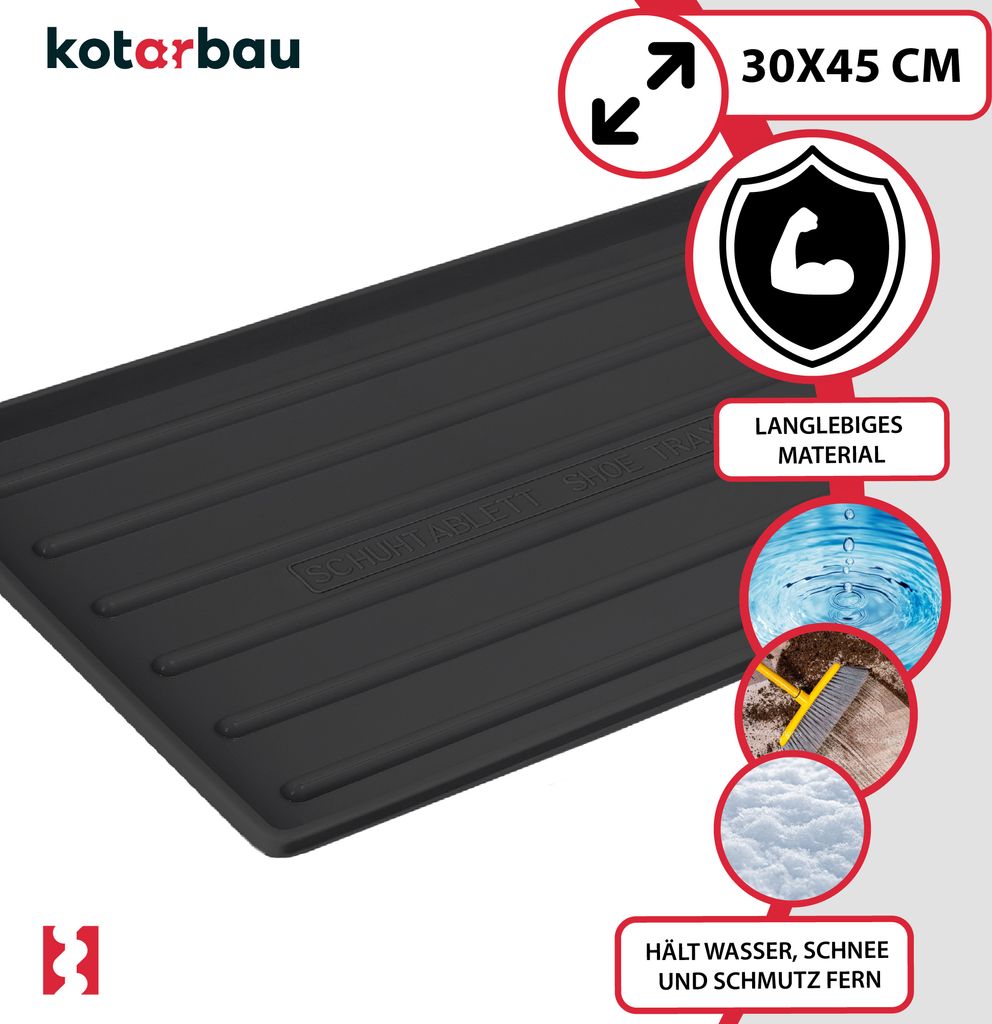 KOTARBAU® Sada 2 podnosov na odkvapkávanie topánok 45x30 cm Obrázok produktu 4