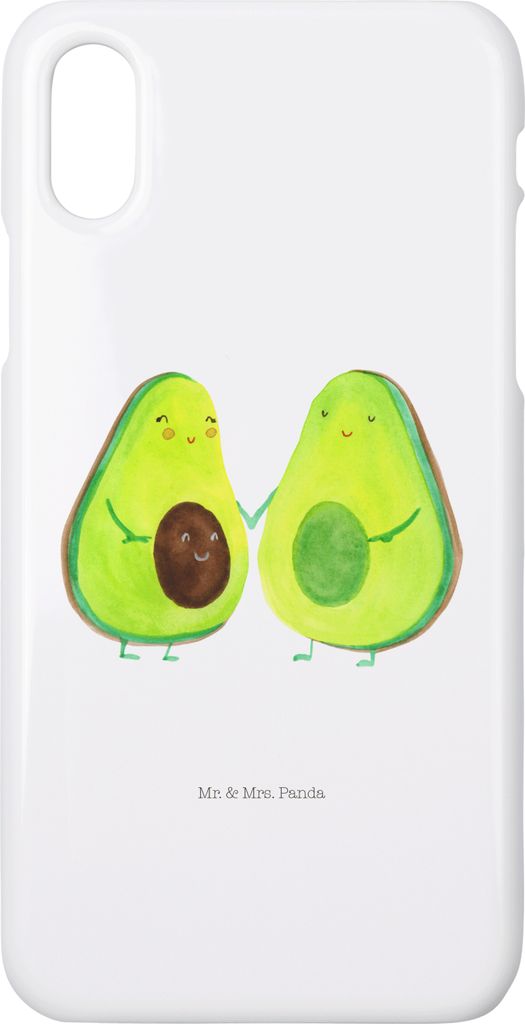 Mr. & Mrs. Panda Iphone 10 Handyhülle Avocado Pärchen - Weiß - Geschenk, Kinder, Liebe, Handy, Hülle, Cover, X, Familie, Hochzeit