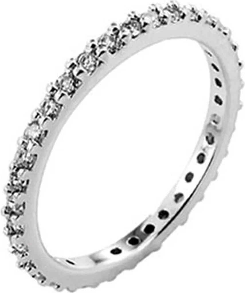 New Bling Anello Argento 925 con Zirconi Misura 50 - 9NB-0119-50