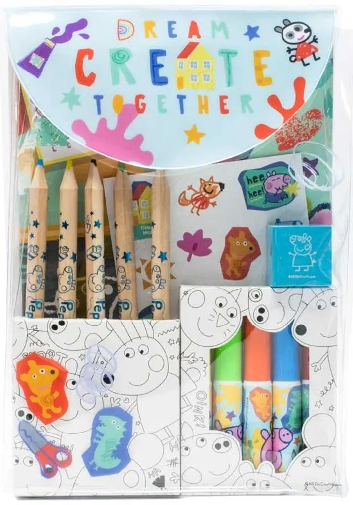 Kit de coloriage anti-ennui Peppa Pig pochette compacte de voyage