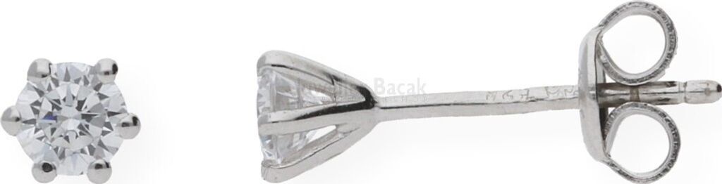 Ohrstecker Uni 925 Silber Zirkonia JL10-06-0964 6 Krappen