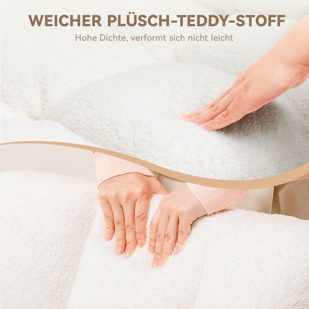 COMHOMA Schaukelstuhl, Relaxsessel mit Armlehnen, Produktbild 4