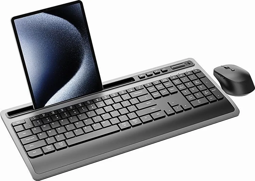 Combo Clavier et Souris Sans Fil 2.4G Ergonomique avec Réglage Volume