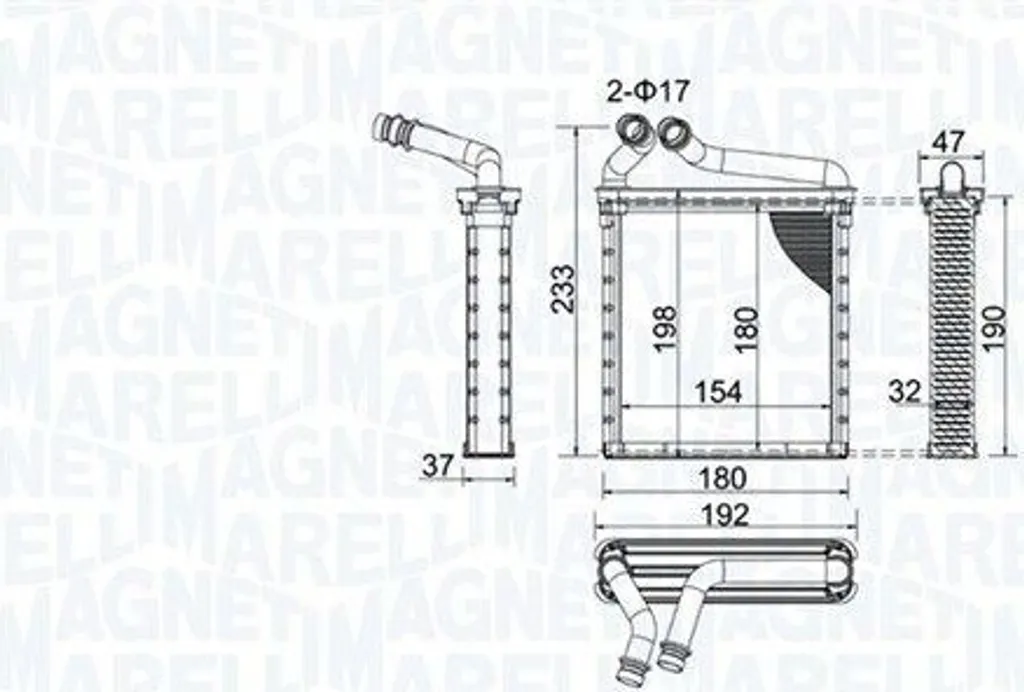 Réparer fuite chauffage VW Golf Passat avec l'échangeur Magneti Marelli