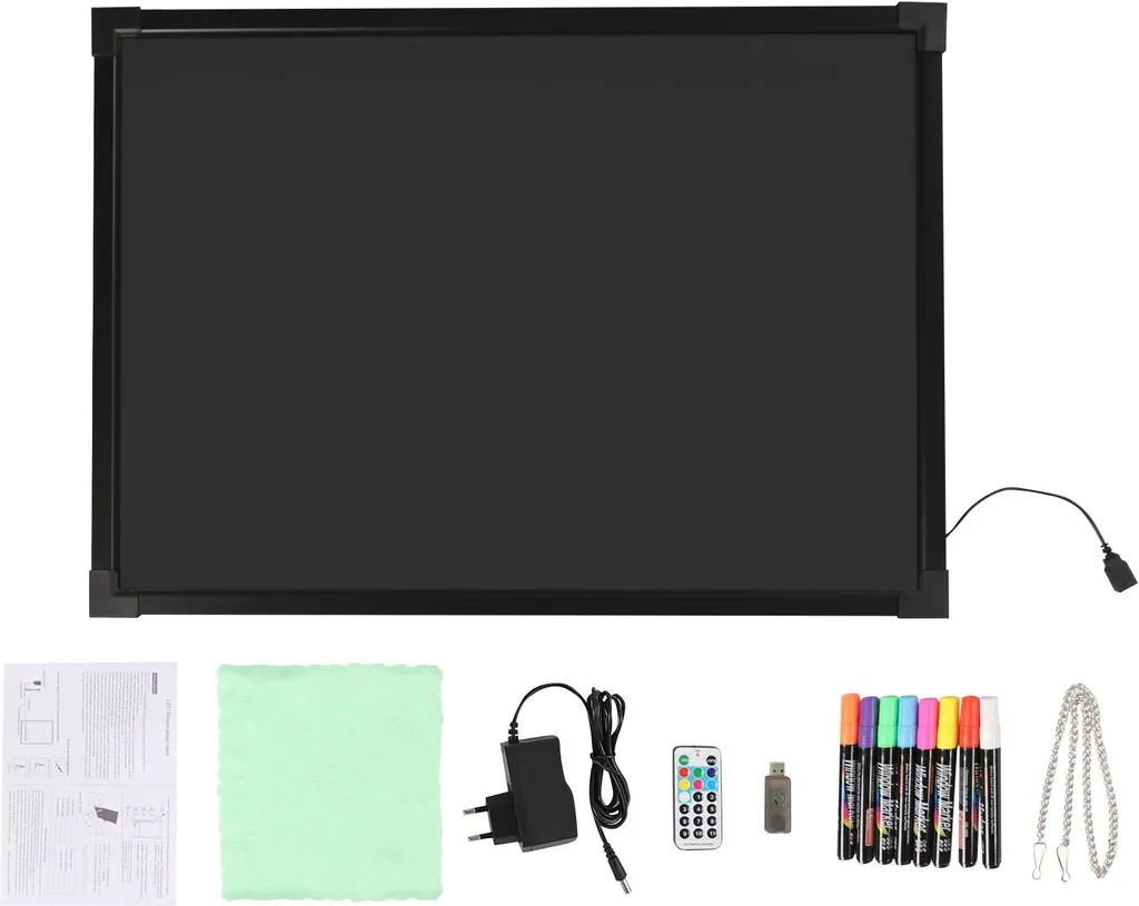 Panneau publicitaire lumineux LED 60x80cm - Tableau de message DIY
