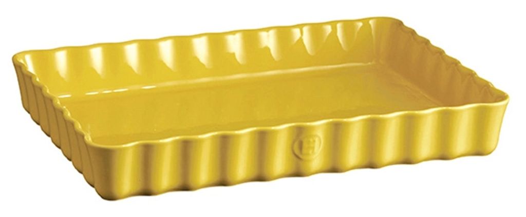 Emile Henry Tortenform / Quicheform 24 x 34 cm, 1,9l Farbe gelb provence