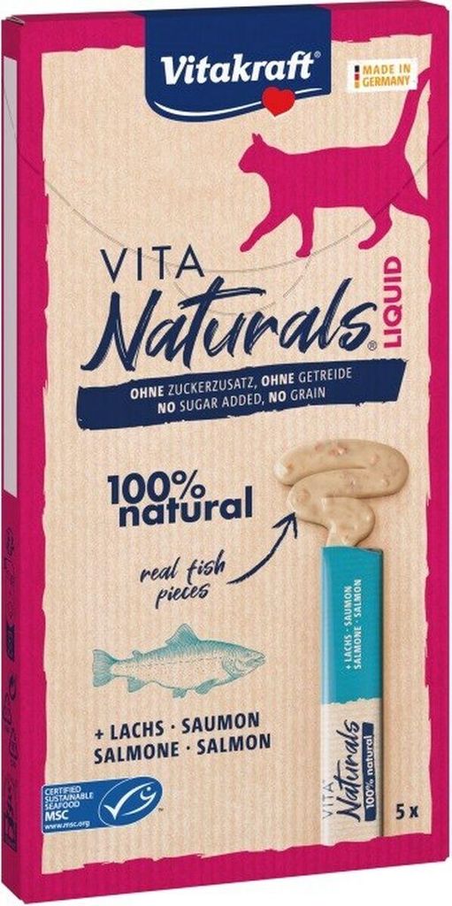VITAKRAFT Vita Naturals Liquid Salmon - Katze behandeln - 5 Produktbild 