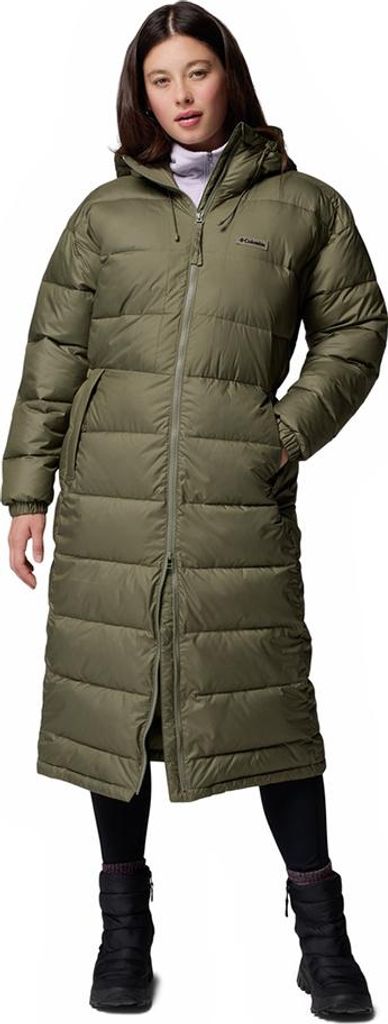 Pike Lake III Long Jacket Women XS grün - Farbe stone green