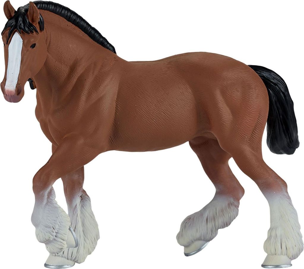 Mojo Horse World braunes Clydesdale-Pferd – 381084