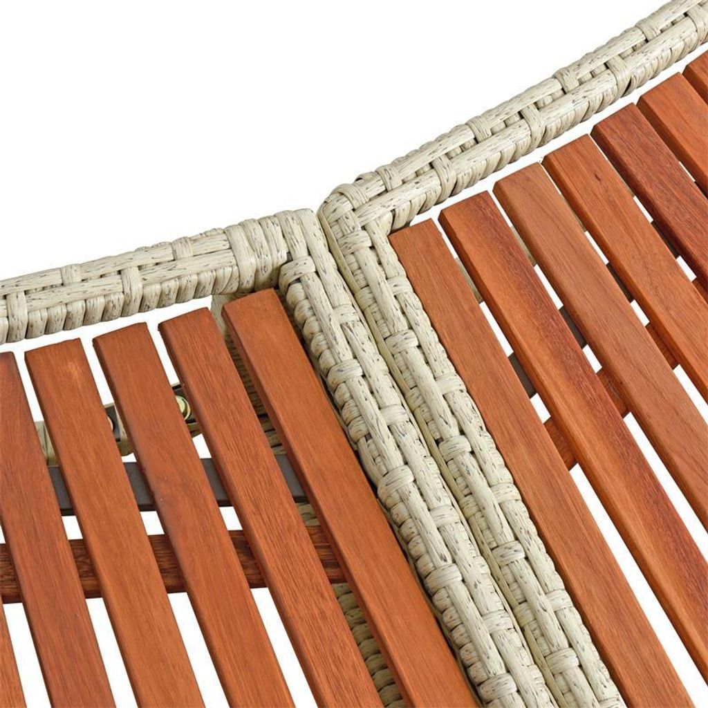 Whirlpool Umrandung Poolumrandung Poolverkleidung Rattan Produktbild 4