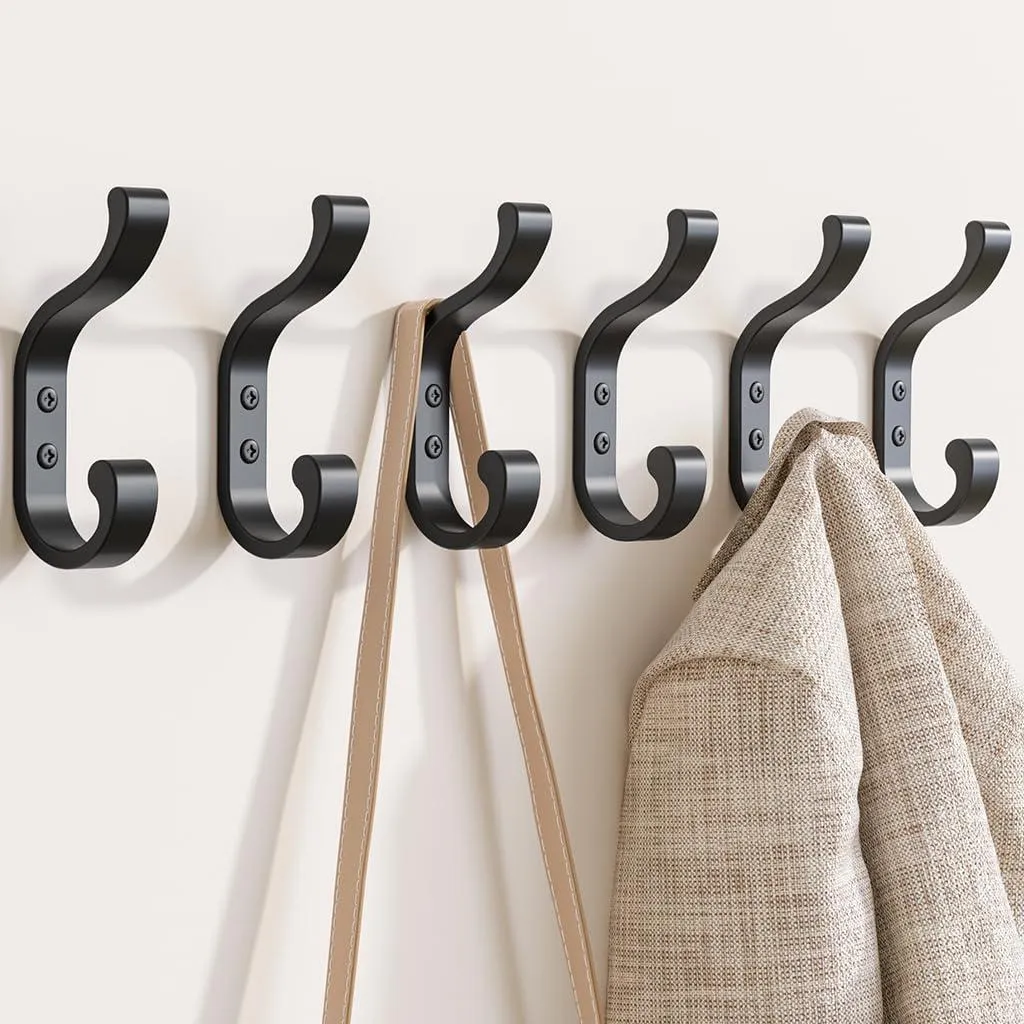 Crochets de salle de bain et entrée : supports muraux pour serviettes
