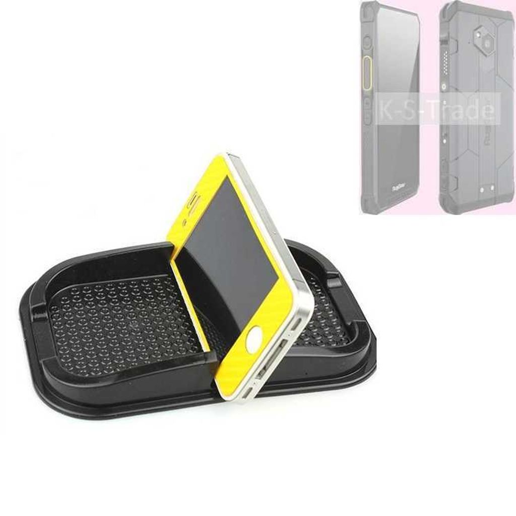 K-S-Trade Auto Anti Rutsch Matte Smartphone-Halter kompatibel mit RugGear RG880 Haft Pad Armaturenbrett Handy-Halterung Silikon
