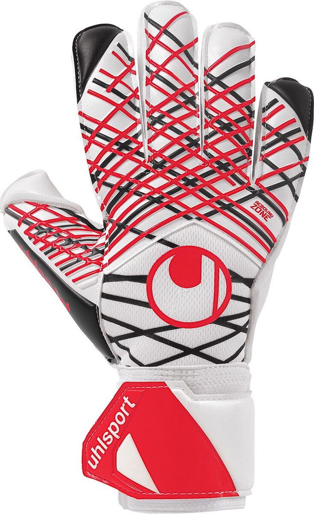 Uhlsport Absolutgrip Torwarthandschuhe - Weiß / Schwarz / Rot