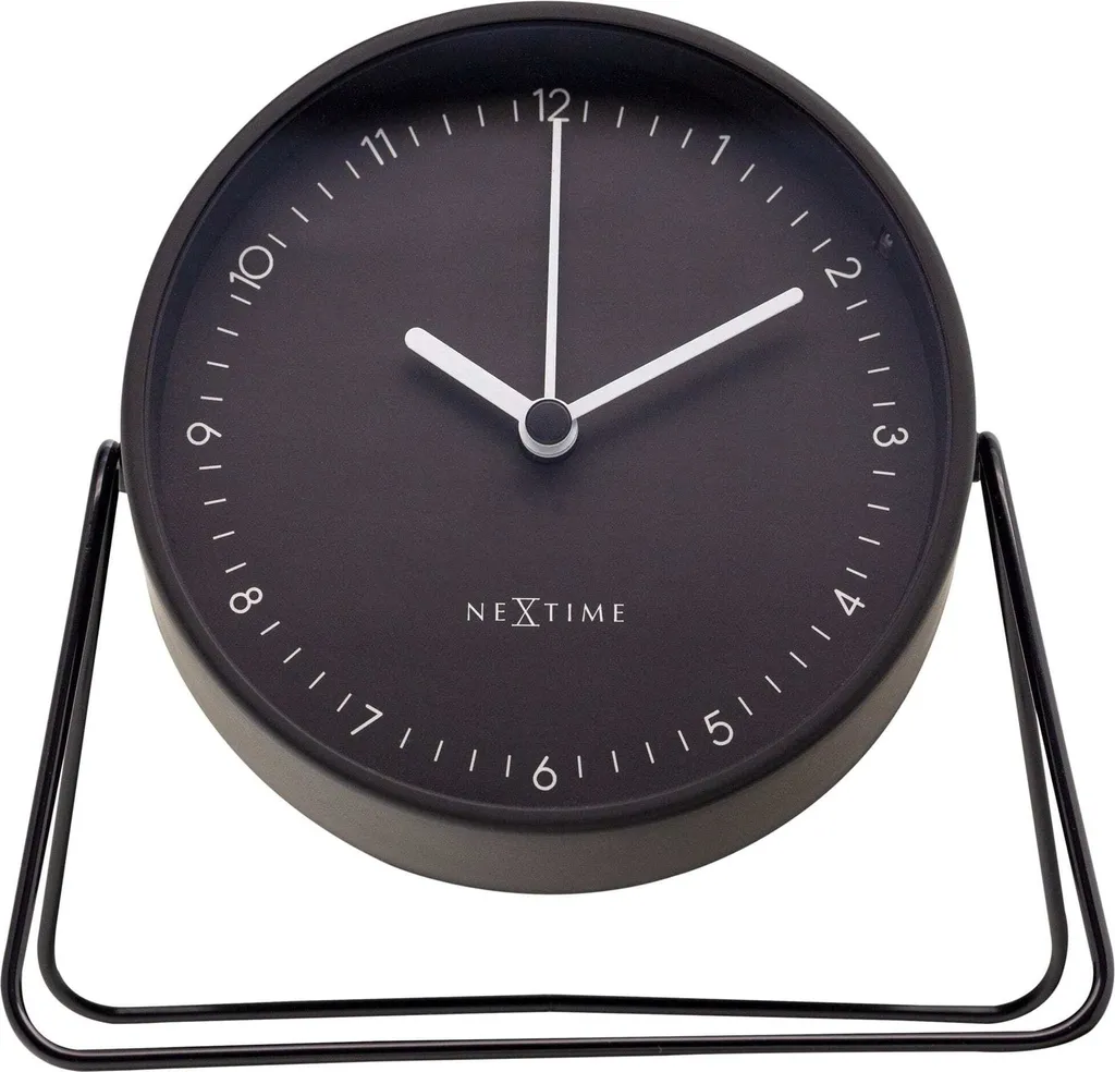 Réveil Silencieux NeXtime 5240ZW Berlin Noir avec Alarme Progressive