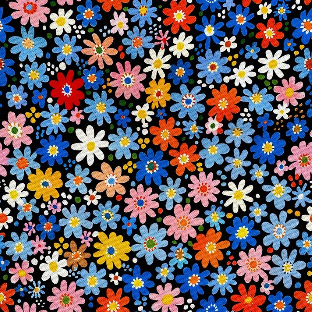 OUTDOOR DEKOSTOFFE OXFORD - Motiv Blumen I DX5657