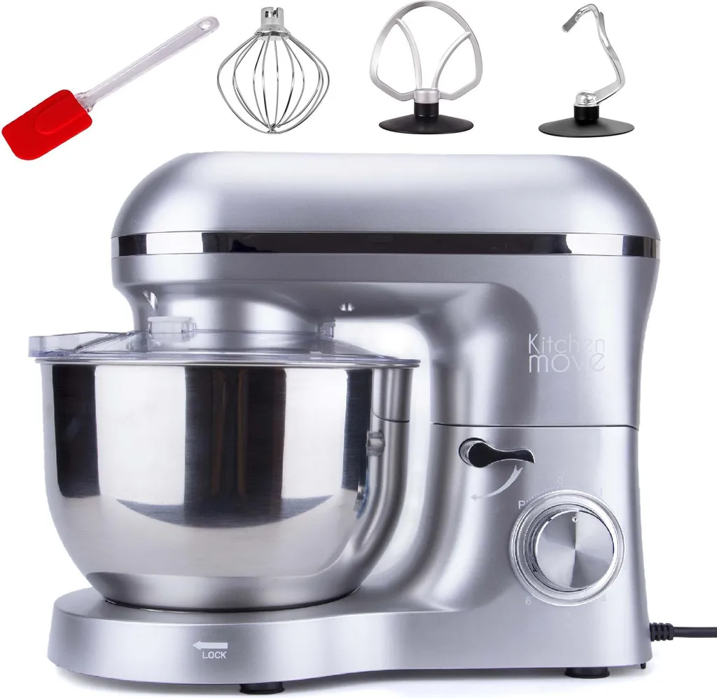 Robot pâtissier 5,5L puissant 1500W Kitchen Move : pétrissage parfait