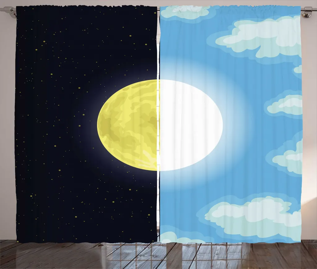 Rideau occultant décoratif pour salon et chambre 280x225cm Jaune