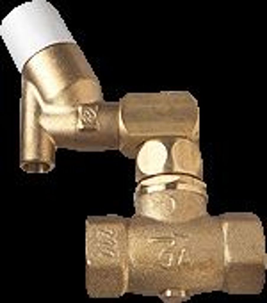 RF Sicherheits und Rücklaufventil 1/2 Zoll Messing roh