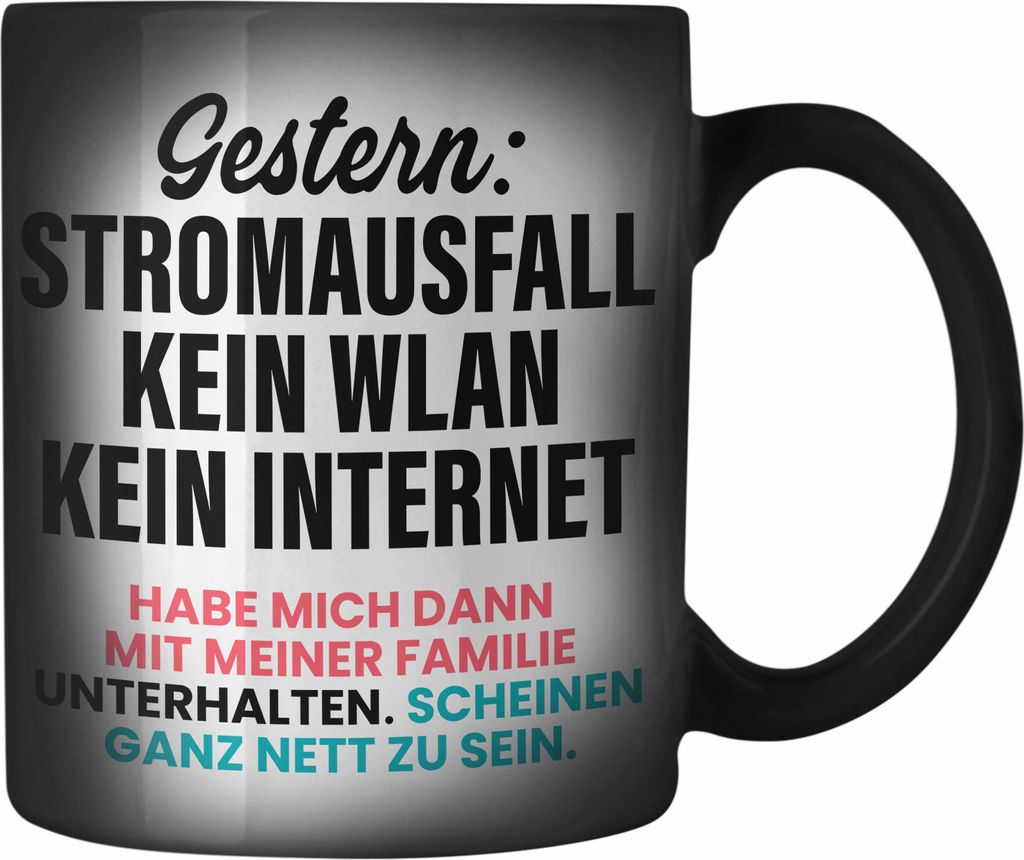 Trendation - Gamer Farbwechsel Zauber-Tasse Geschenk Jungen Zocker Mitbringsel Männer Zocken Gaming Geschenkideen PC Kinder Zubehör Spruch Lustig...