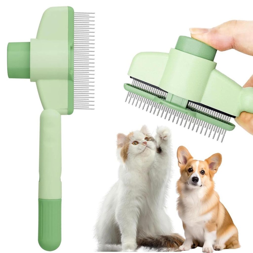 INF Zelfreinigende onthaarborstel voor katten en honden met Productafbeelding 