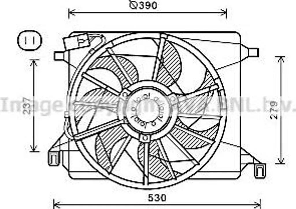 Ventilateur moteur Focus et C-Max pour éviter la surchauffe - AVA FD7560