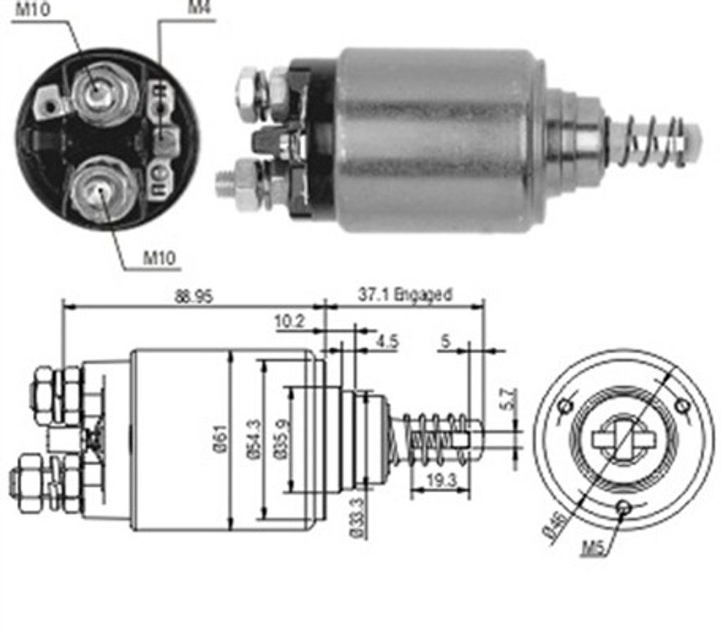Magnetschalter, Starter MAGNETI MARELLI 940113050189