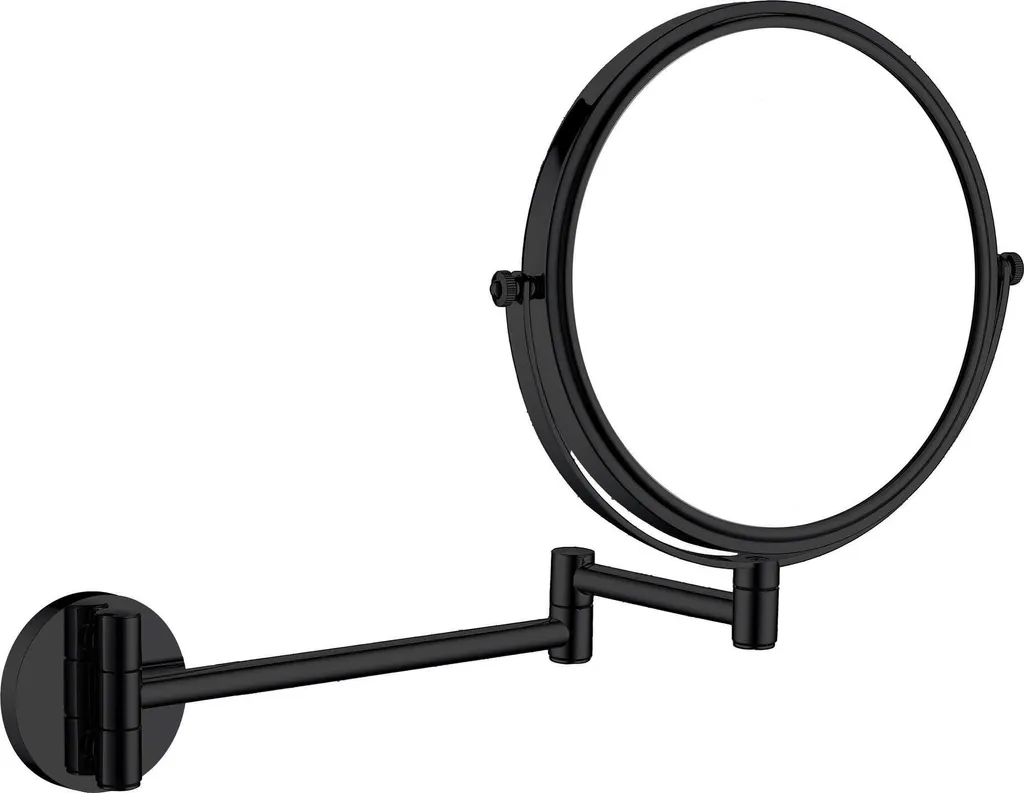Miroir mural grossissant rond noir avec bras articulé extensible ADR_N811