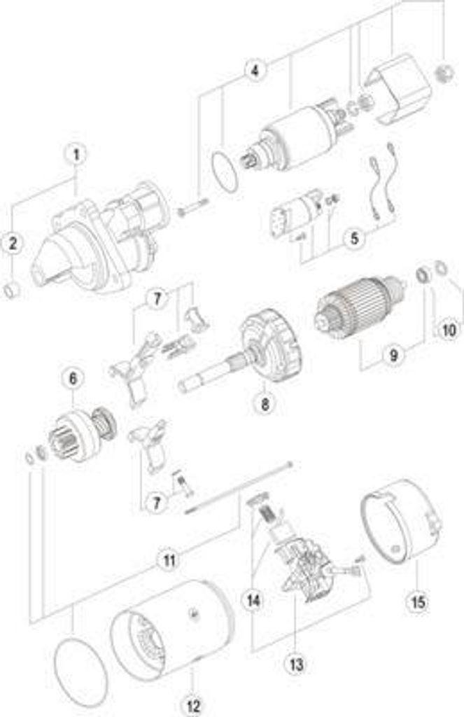 MAHLE MS 235 Starter Anlasser 3,2kW für VALTRA A SERIES 12V LKW