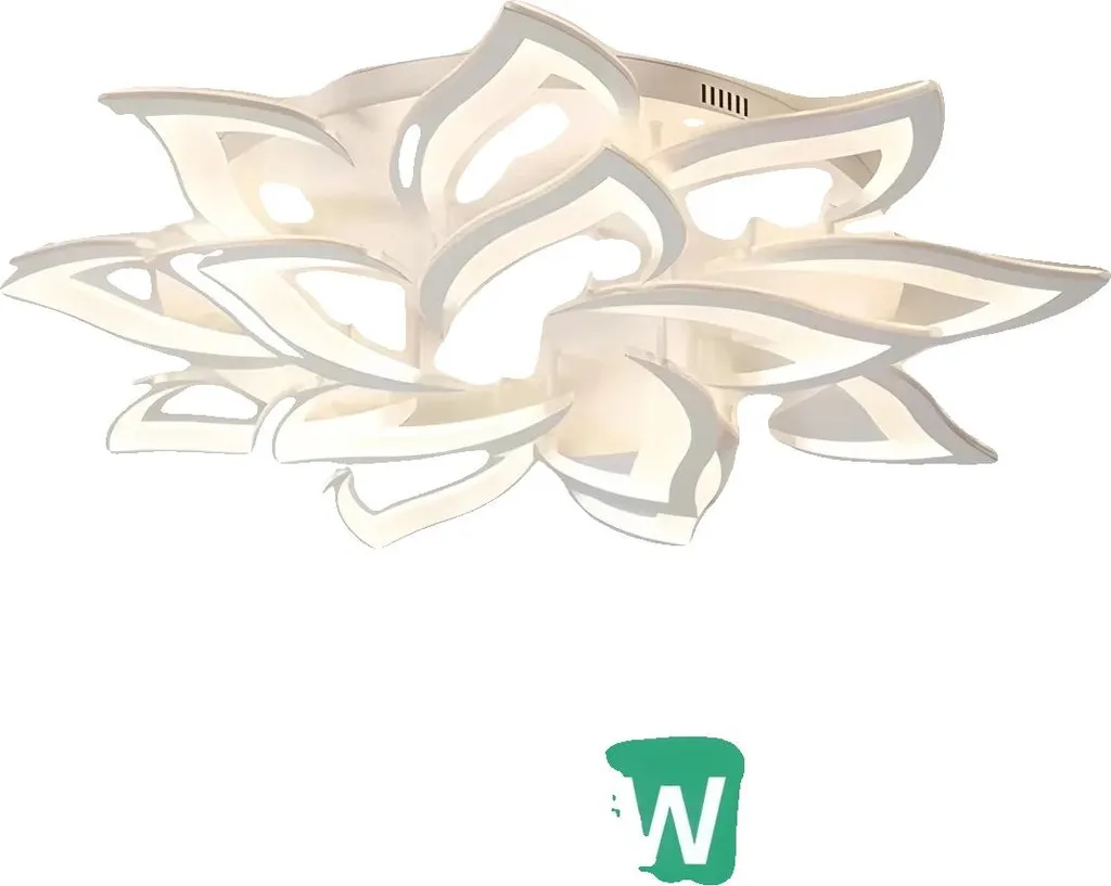 Plafonnier blanc 14 têtes au design élégant pour un éclairage adaptable
