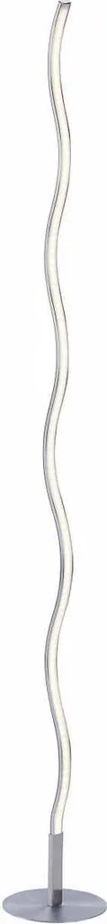 Lampadaire Design Vague Argenté avec LED Intégrées 120cm - Forme Incurvée - 2