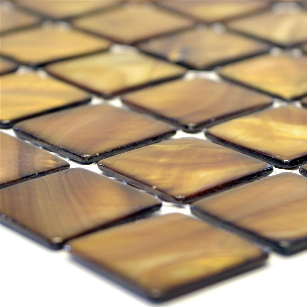 Mosaikfliesen Perlmutt Xenia Braun Beige Produktbild 