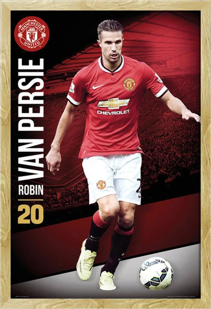 Quadro Storico Van Persie 14/15 Man Utd Cornice Shinsuke® Faggio