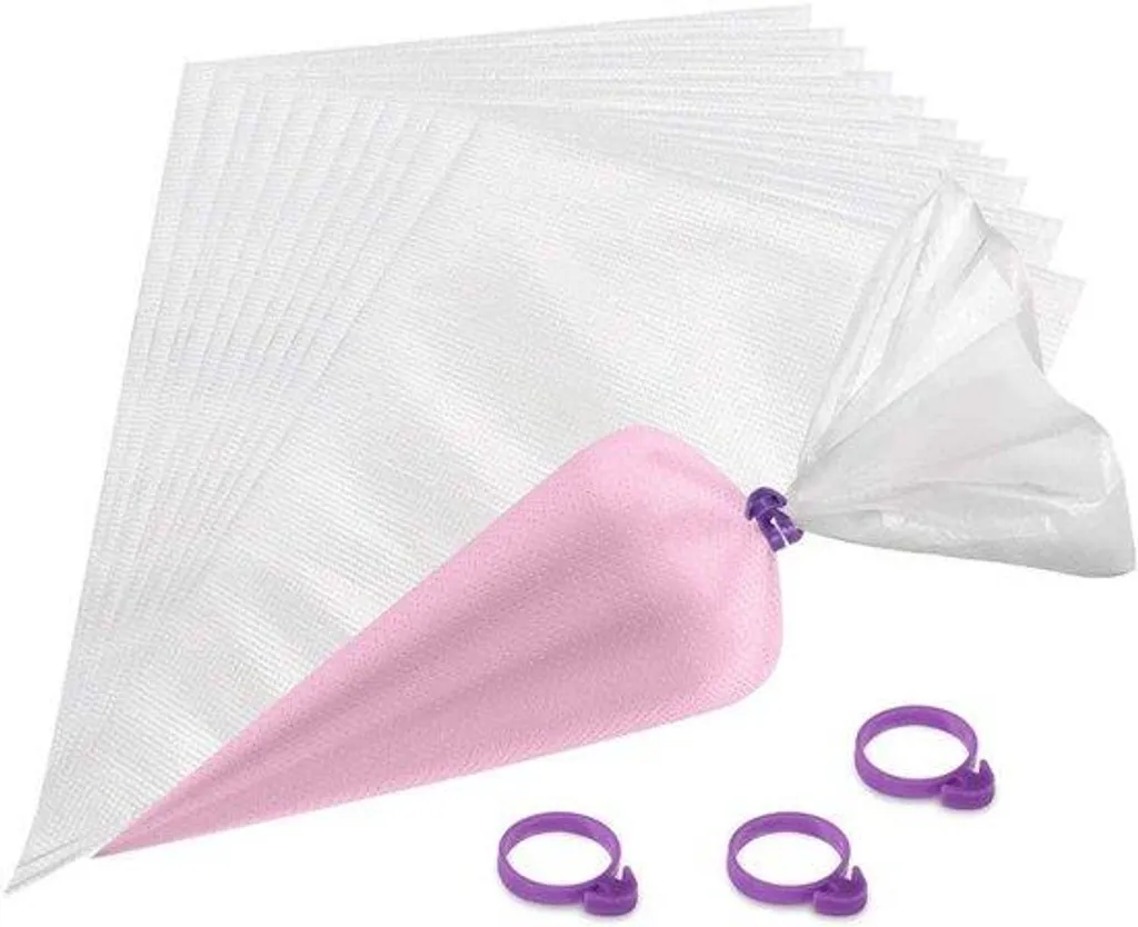 Poche à douille pour pâtisseries et biscuits 100 pièces taille 34 cm
