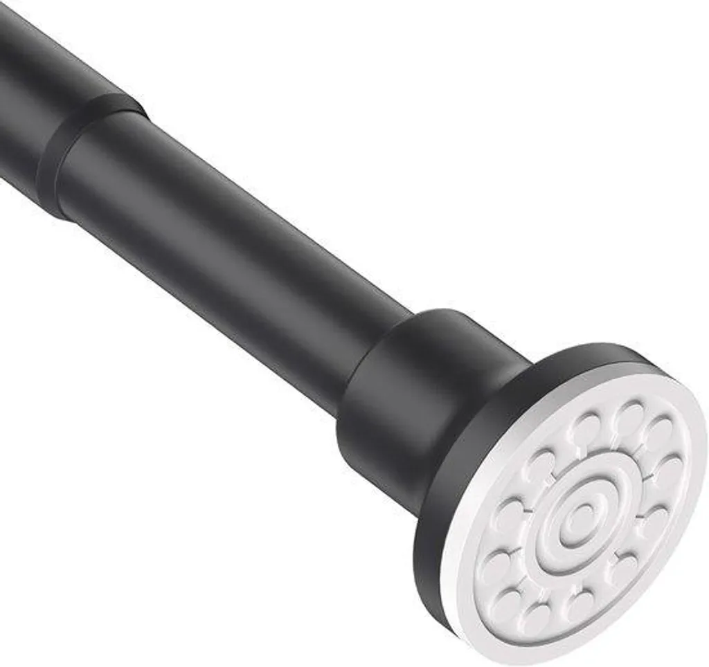 Barre de traction antidérapante télescopique en acier noir 100cm Pro