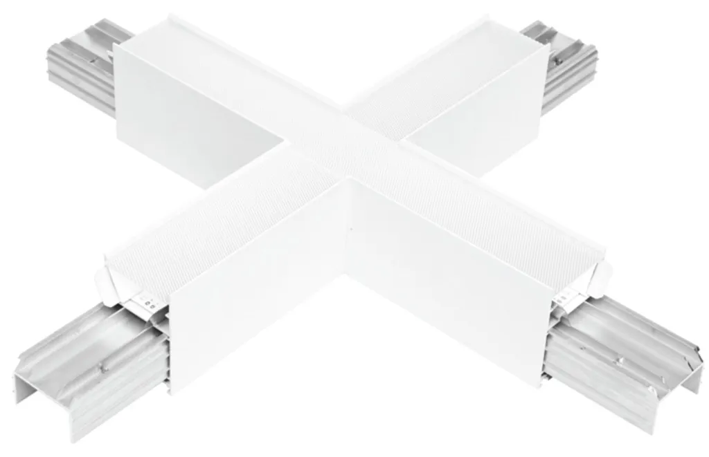 Réglette LED anti-zones d'ombre 15W 1650lm 4000K Ecolite Joint X Blanc