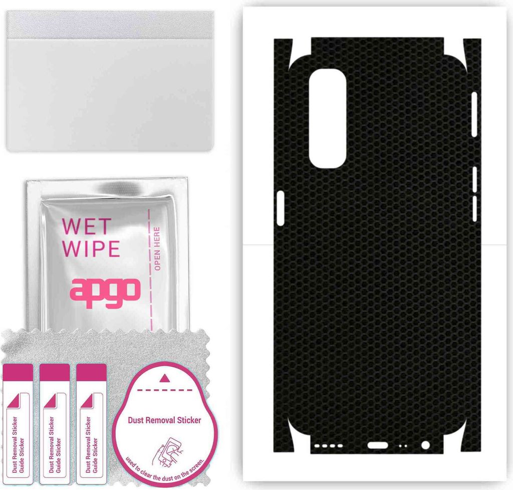 apgo Rückseite + Seiten Schutzfolie, Skin, kompatibel mit Realme Narzo 30, Hinten Displayschutzfolie aus Vinylfolie, kratzfest, einfache Montage -...