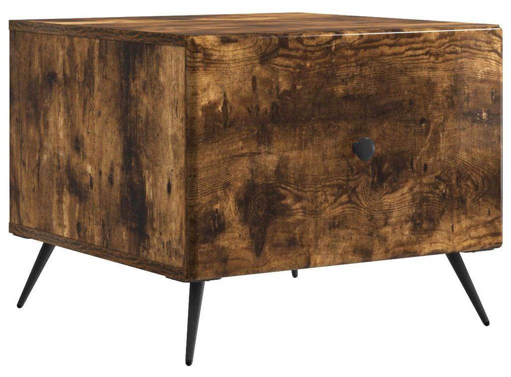 vidaXL Couchtisch Geräucherte Eiche 49 x 50 x 40 cm Holzwerkstoff