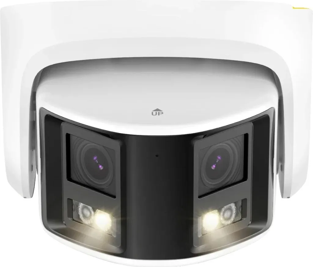 Caméra de surveillance extérieure 180° double lentille format sphère