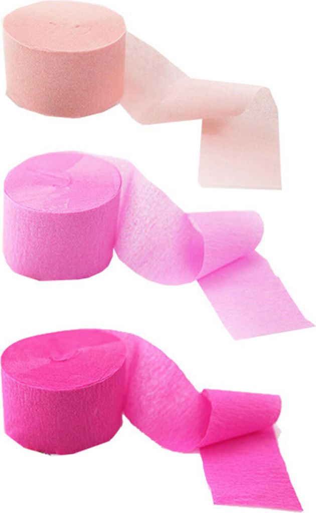 3 Roll Crepe Paper Cutter Crepe Paper Streamers Hintergrund Nachbildung für Hochzeit-A