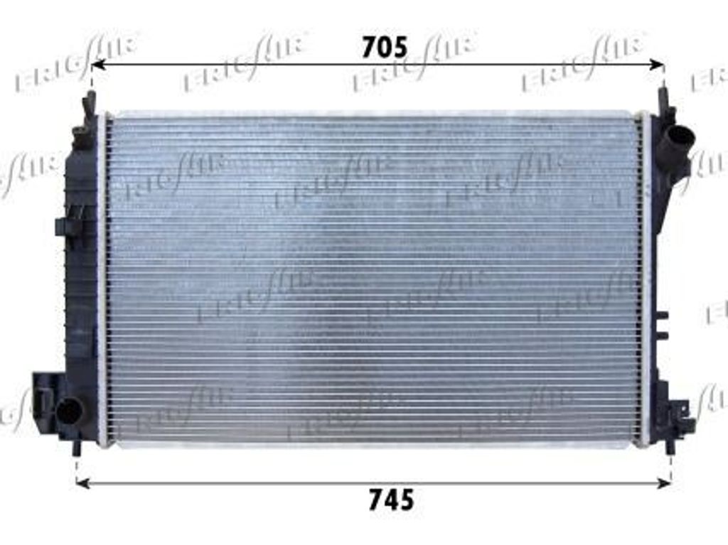 FRIGAIR 0107.3102 Kühler Wasserkühler Motorkühler für OPEL Vectra C Caravan (Z02) Vectra C Limousine (Z02) Signum CC (Z03) Vectra C CC (Z02) f...